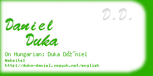 daniel duka business card